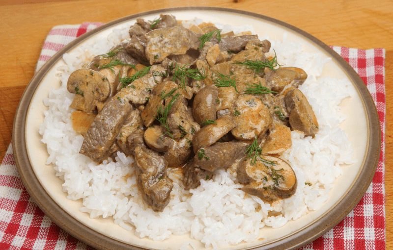 Beef Stroganoff